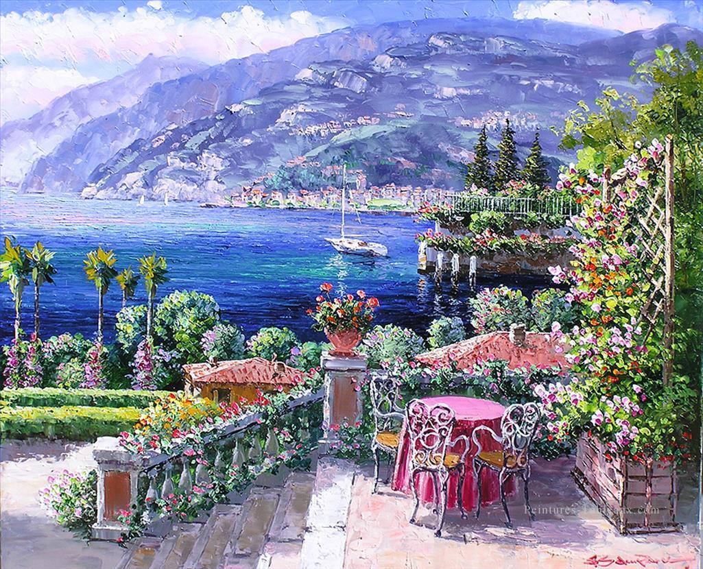 Jardin du Bellagio Mer Egée Méditerranée Peintures à l'huile